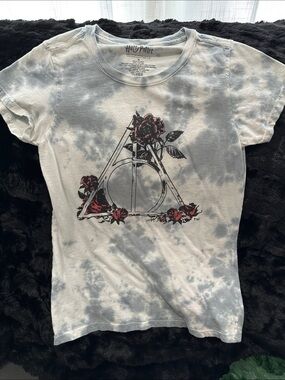 Warner Bros. Harry Potter Tie-Dye Tee with Red Roses